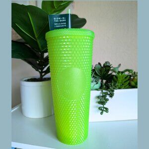 Starbucks, Glow-in-the-Dark Lemongrass Studded Tumbler, Venti 24oz - RARE